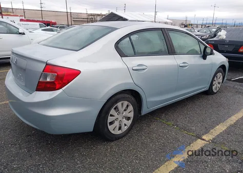 2012 Honda Civic Lx из США, поврежденный, VIN JHMFB2F51CS005279